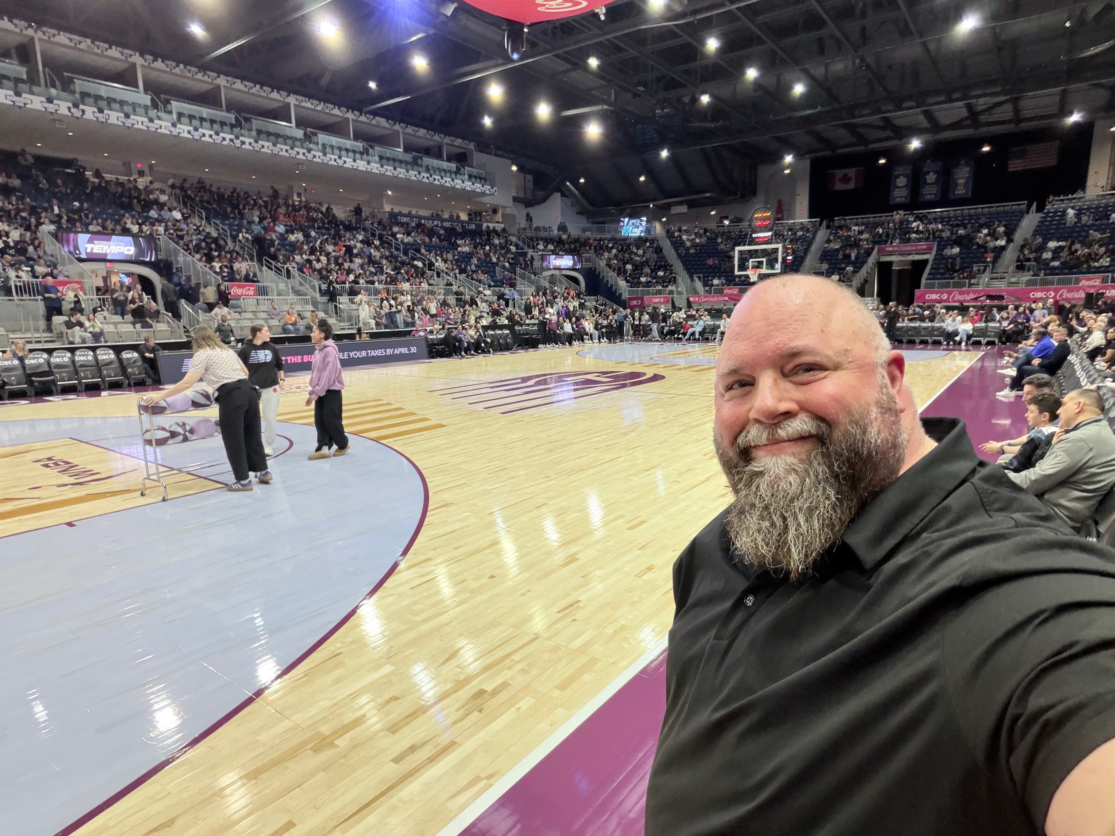 Courtside at Coca-Cola Coliseum — Toronto Tempo